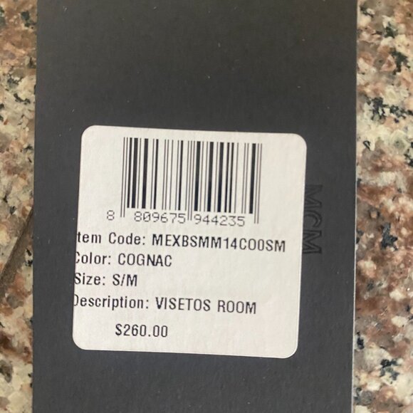 Brand NWT MCM Cognac Visetos Room Designer Slippers - Picture 2 of 4